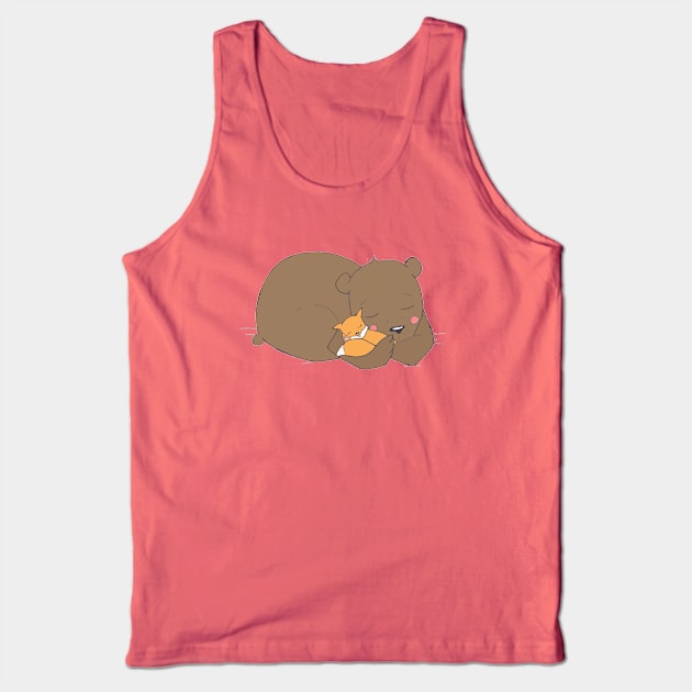 Bear & fox Tank Top by marissafv